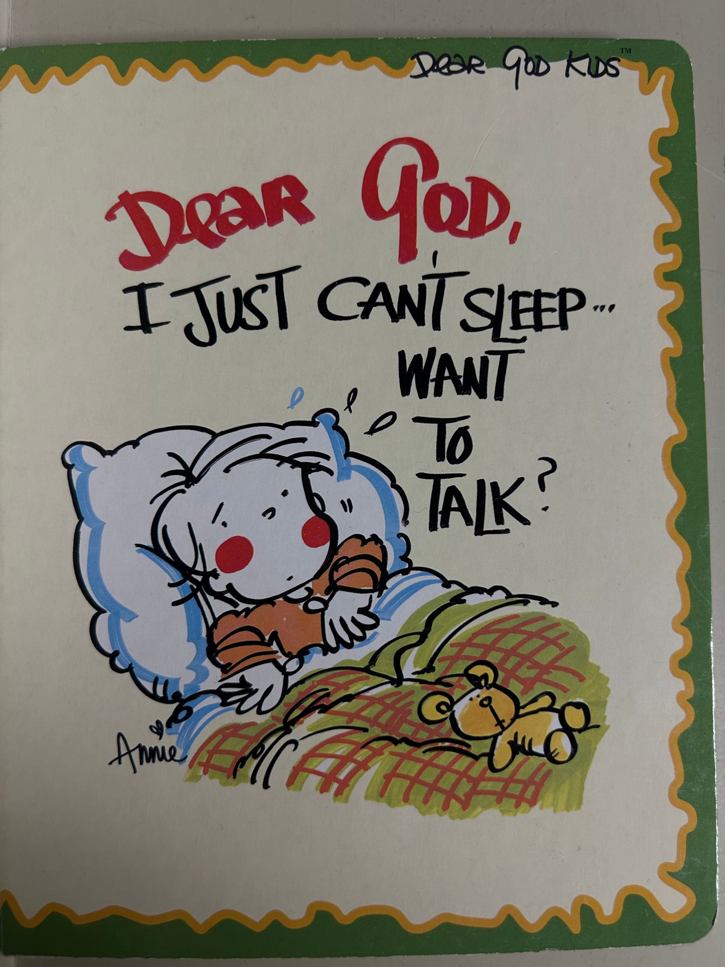 Dear God, I Just Can't Sleep... Want To Talk?