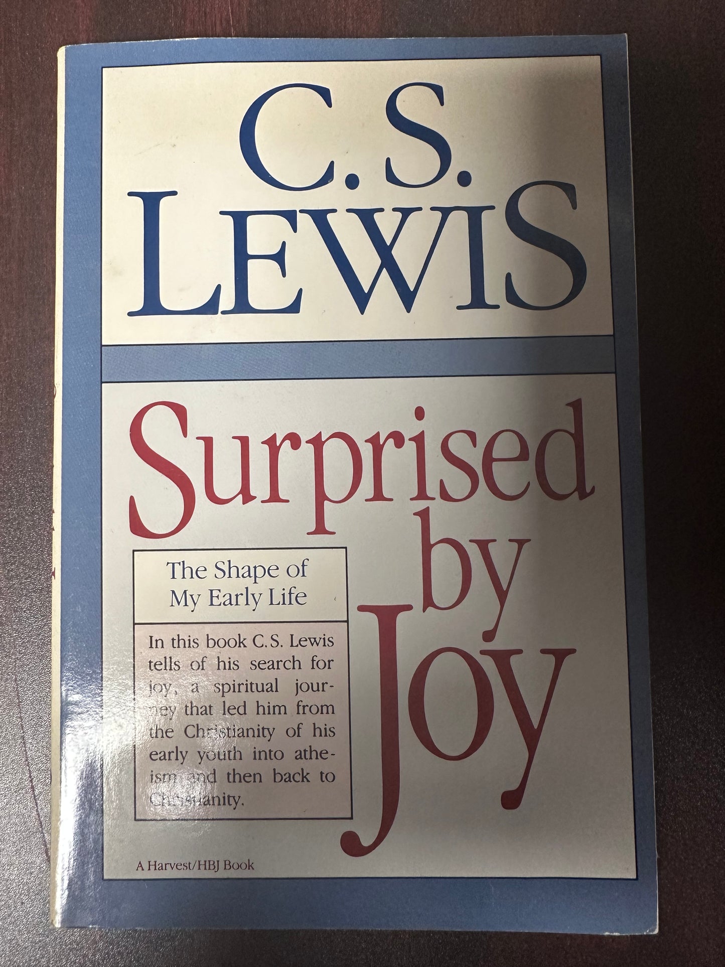 Surprised by Joy: The Shape of My Early Life