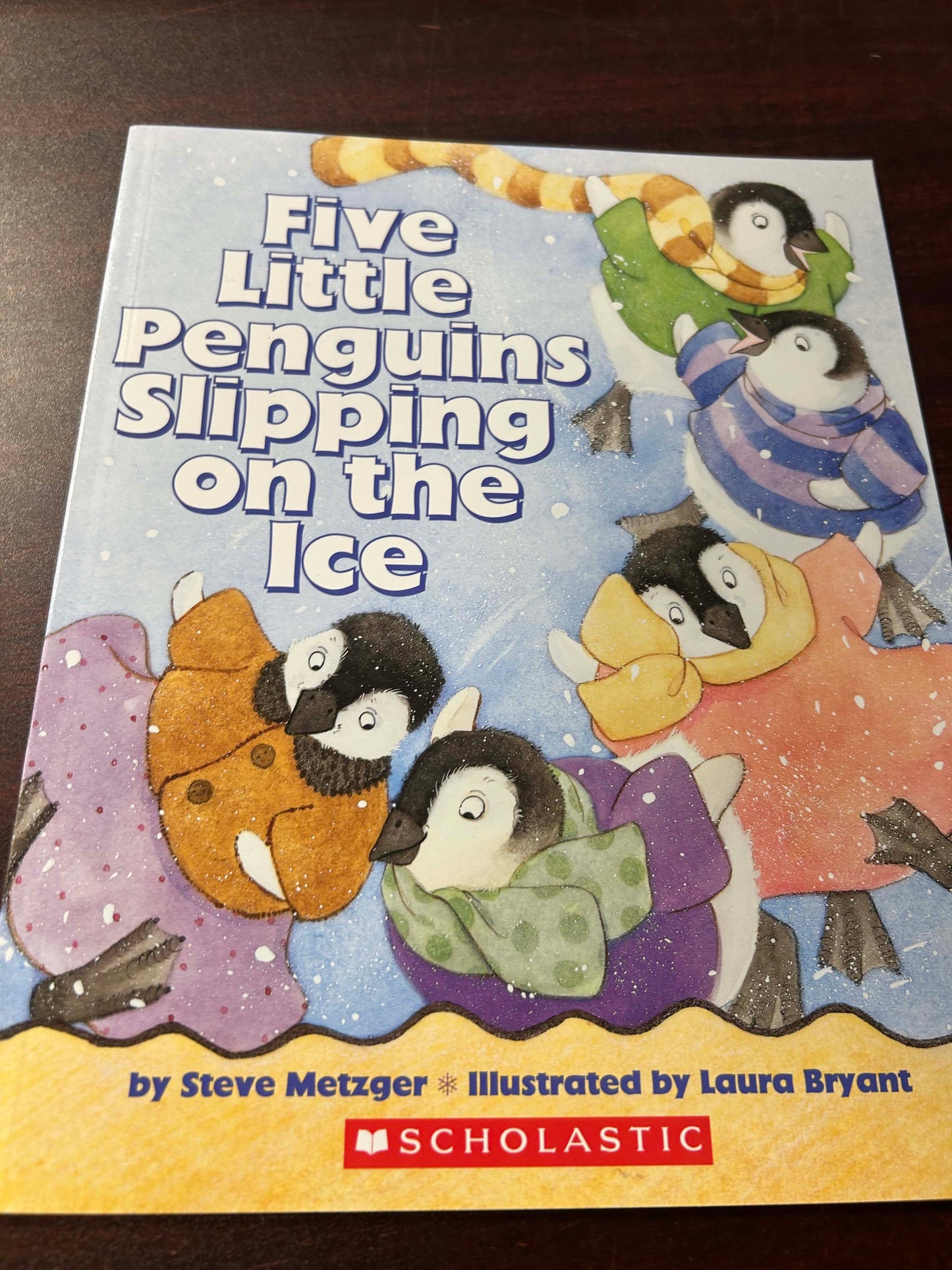 Five Little Penguins Slipping on the Ice