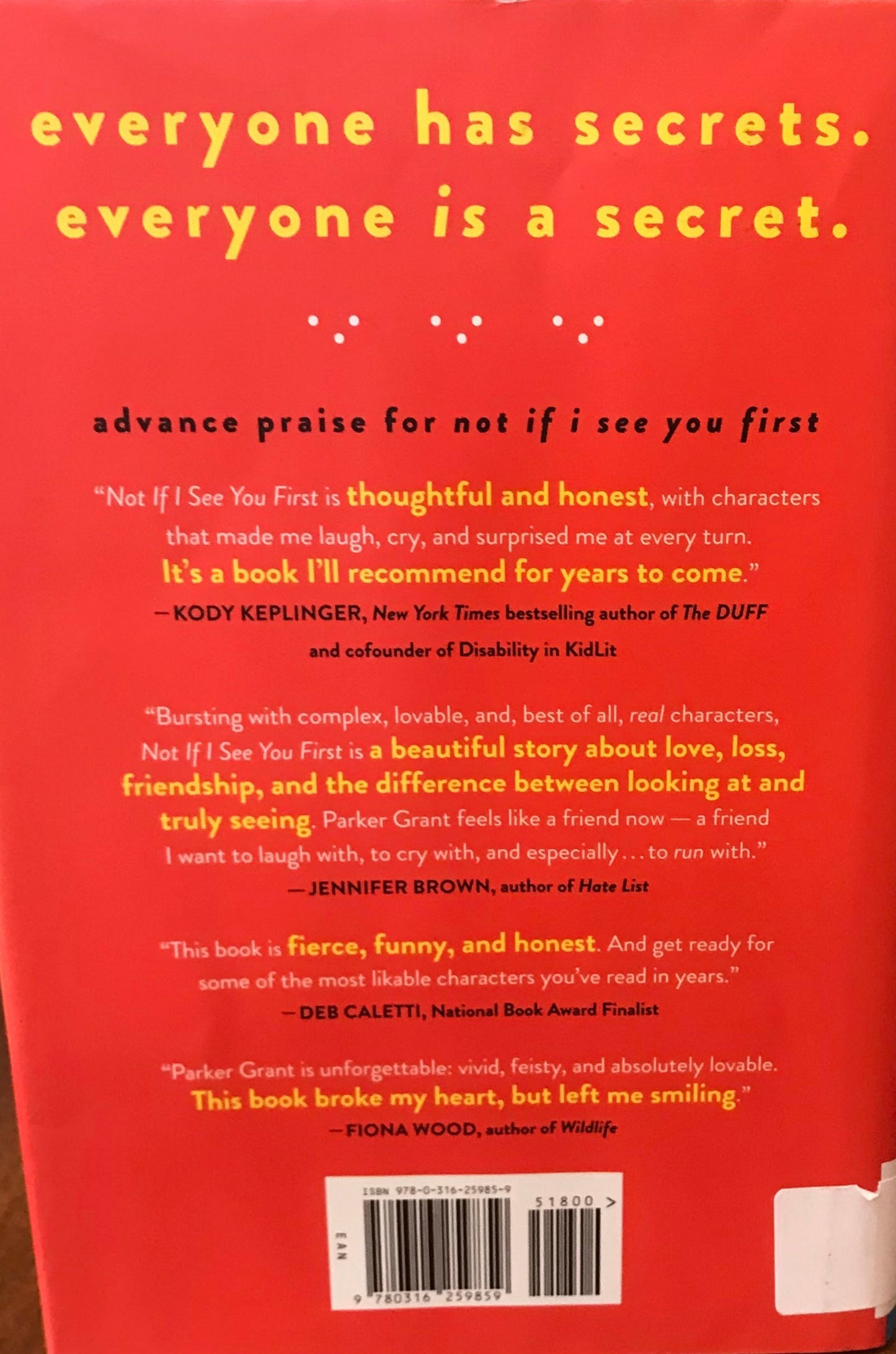 Not if I See You First