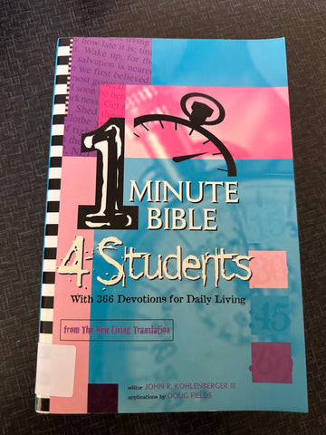 One Minute Bible for Students: With 366 Devotions for Daily Living
