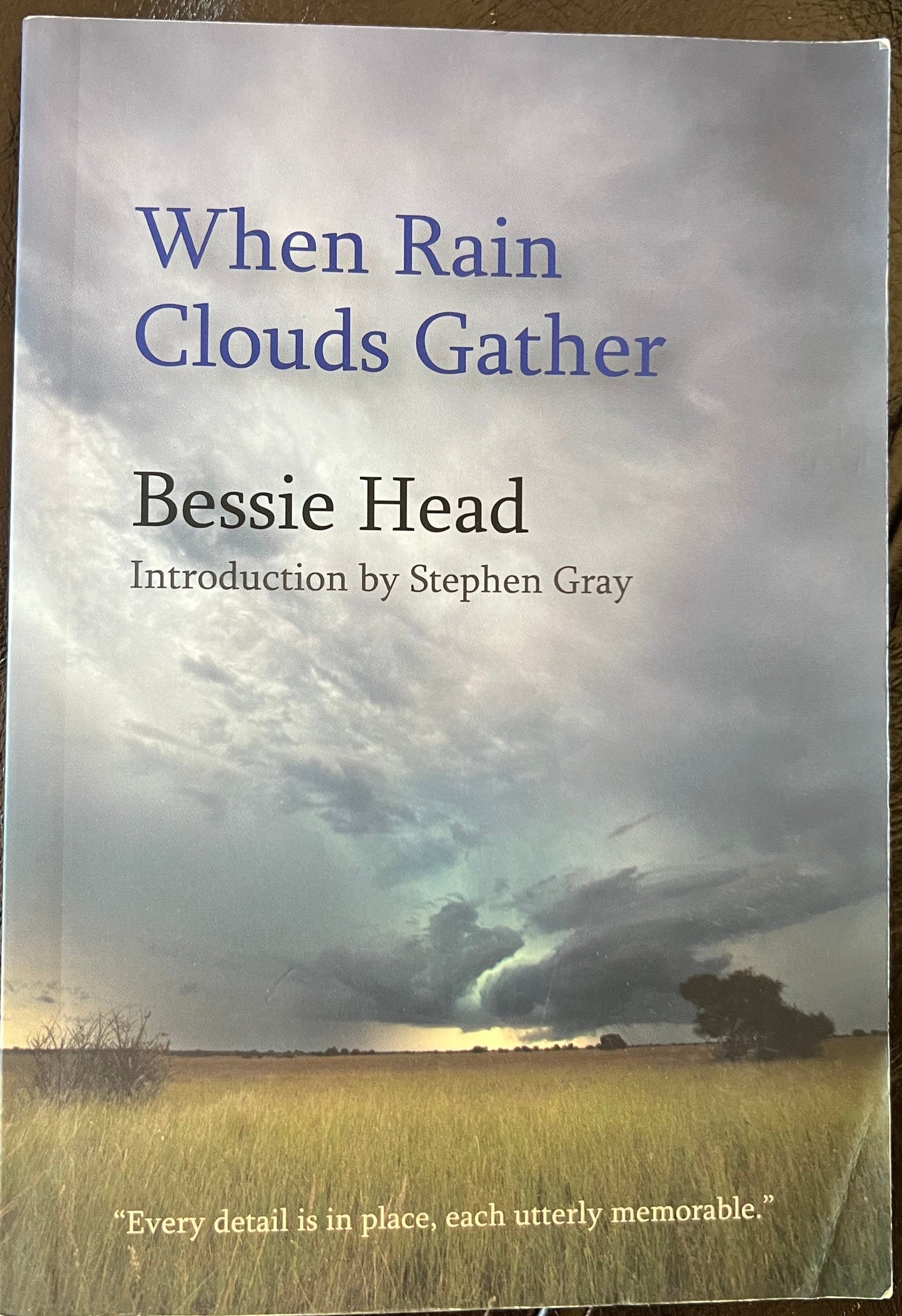 When Rain Clouds Gather