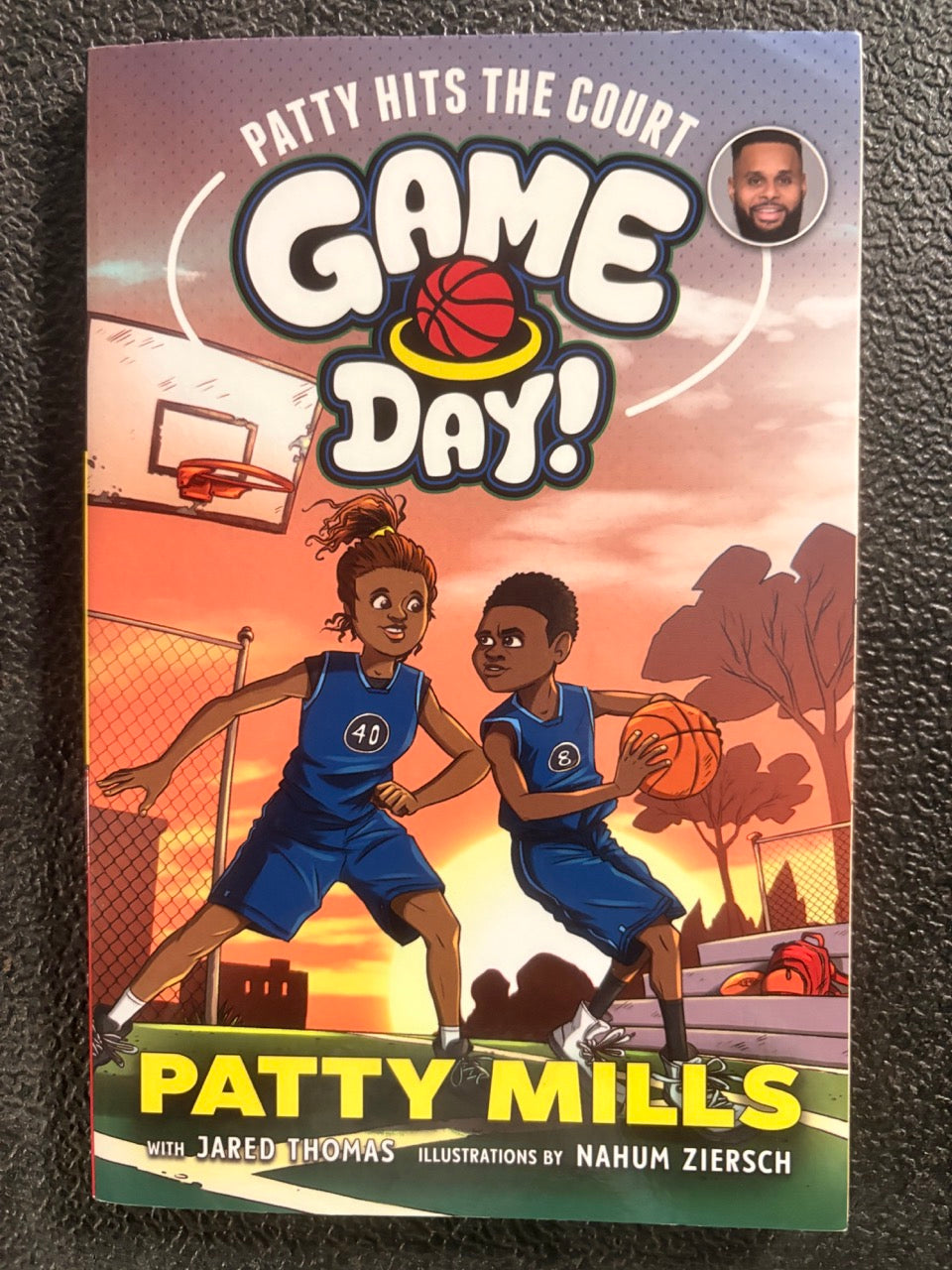 Game Day Patty hits the court
