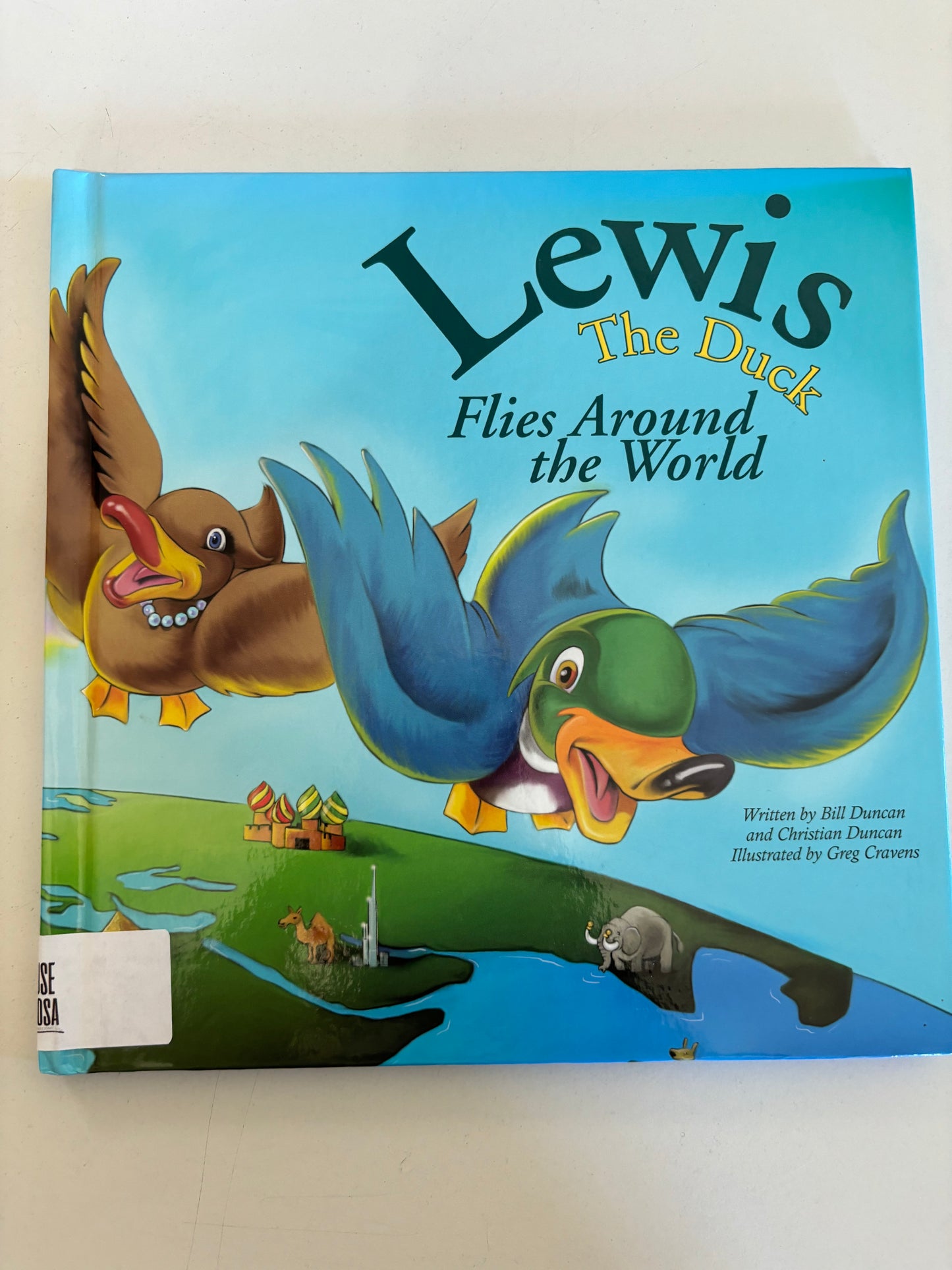 Lewis the Duck Flies Around the World